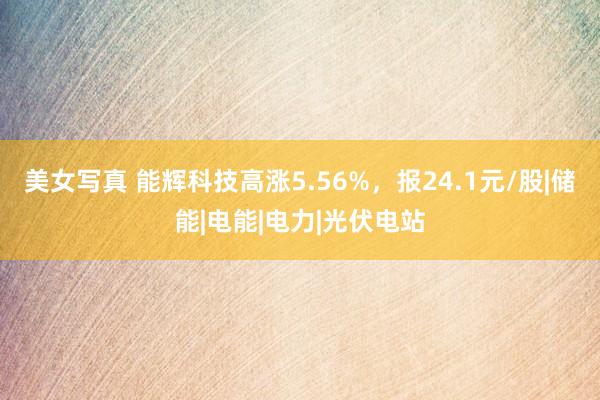 美女写真 能辉科技高涨5.56%，报24.1元/股|储能|电能|电力|光伏电站